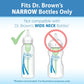 Dr. Brown S Natural Flow Preemie Flow Narrow Baby Bottle Silicone Nipple, Slowest Flow, 0m+, 100% Silicone Bottle Nipple, 6 Count(Pack Of 1),