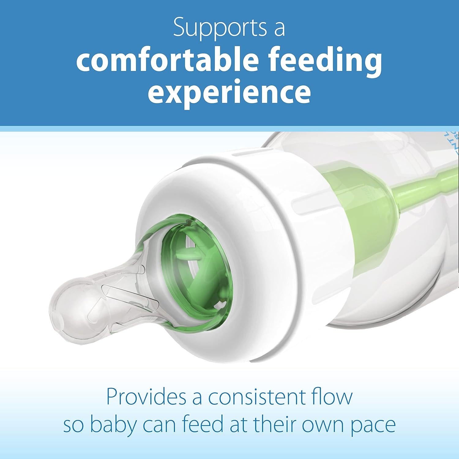 Dr. Brown S Natural Flow Preemie Flow Narrow Baby Bottle Silicone Nipple, Slowest Flow, 0m+, 100% Silicone Bottle Nipple, 6 Count(Pack Of 1),