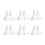 Dr. Brown S Natural Flow Level 2 And Level 3 Narrow Baby Bottle Silicone Nipples, Medium-Fast Flow, 6m+, 100% Silicone Bottle Nipple, 6 Pack,