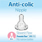 Dr. Brown S Natural Flow Preemie Flow Narrow Baby Bottle Silicone Nipple, Slowest Flow, 0m+, 100% Silicone Bottle Nipple, 6 Count(Pack Of 1),