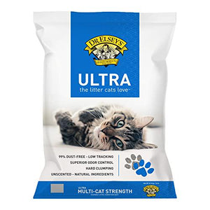 Dr. Elsey's Ultra Unscented Clumping Clay Cat Litter 18 lb Bag Low Tracking Low Dust
