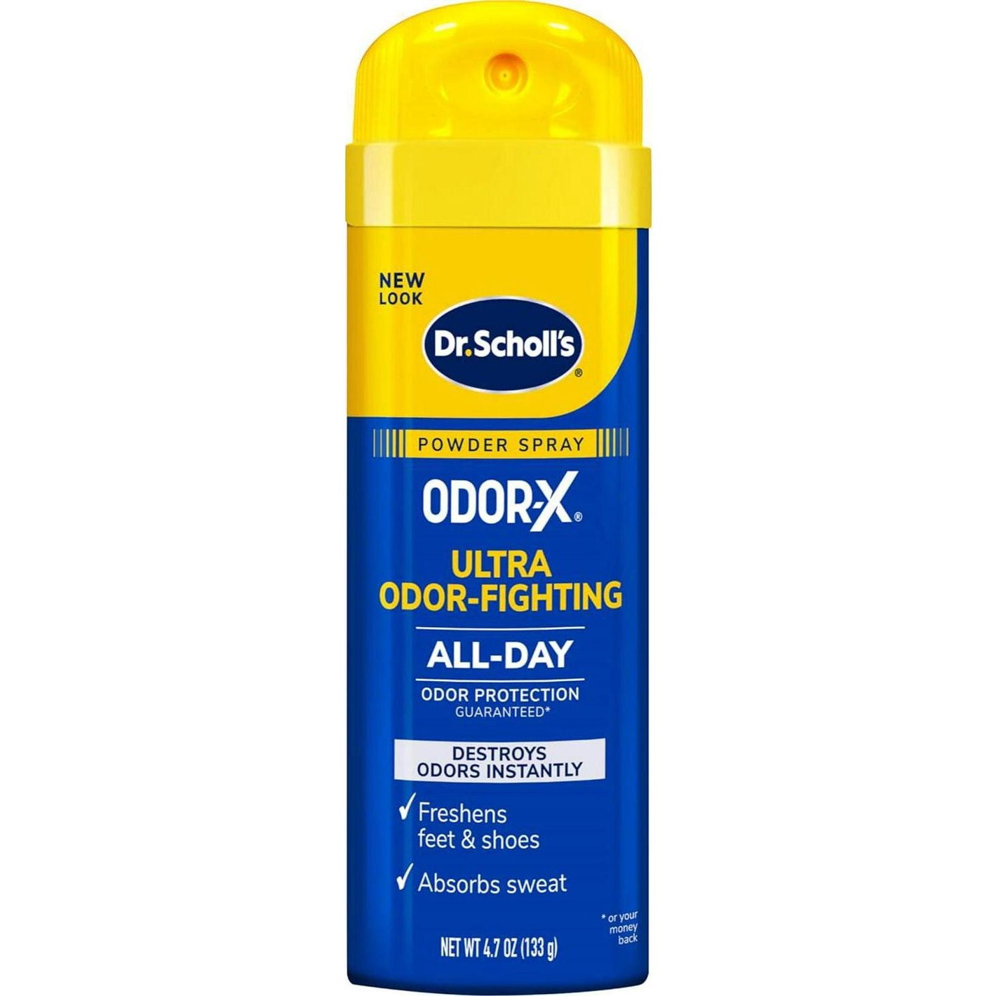 Dr. Scholl's Dr. Scholl's ODOR-X ULTRA ODOR-FIGHTING POWDER SPRAY, 4.7 Oz // Destroys Odors Instantly - All-Day Odor Protection - Freshens Feet And Shoes