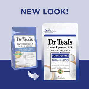 Dr Teal's Dr Teal's Pure Epsom Magnesium Salt Soak, Fragrance-Free, 4 Lbs