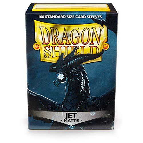 Dragon Shield Matte Card Sleeves, Jet Black, 100 Ct, Standard Size, Smooth Tough Sleeves for TCG/MTG