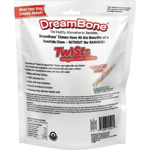 DreamBone Twist Sticks, 50 Count, Rawhide-Free Dog Chews Wrapped with Real Chicken, Safe & Delicious Treat