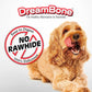 DreamBone Twisties Triple Flavor Dog Chews 7.05 oz 25 Count Real Beef Pork Chicken Rawhide Free