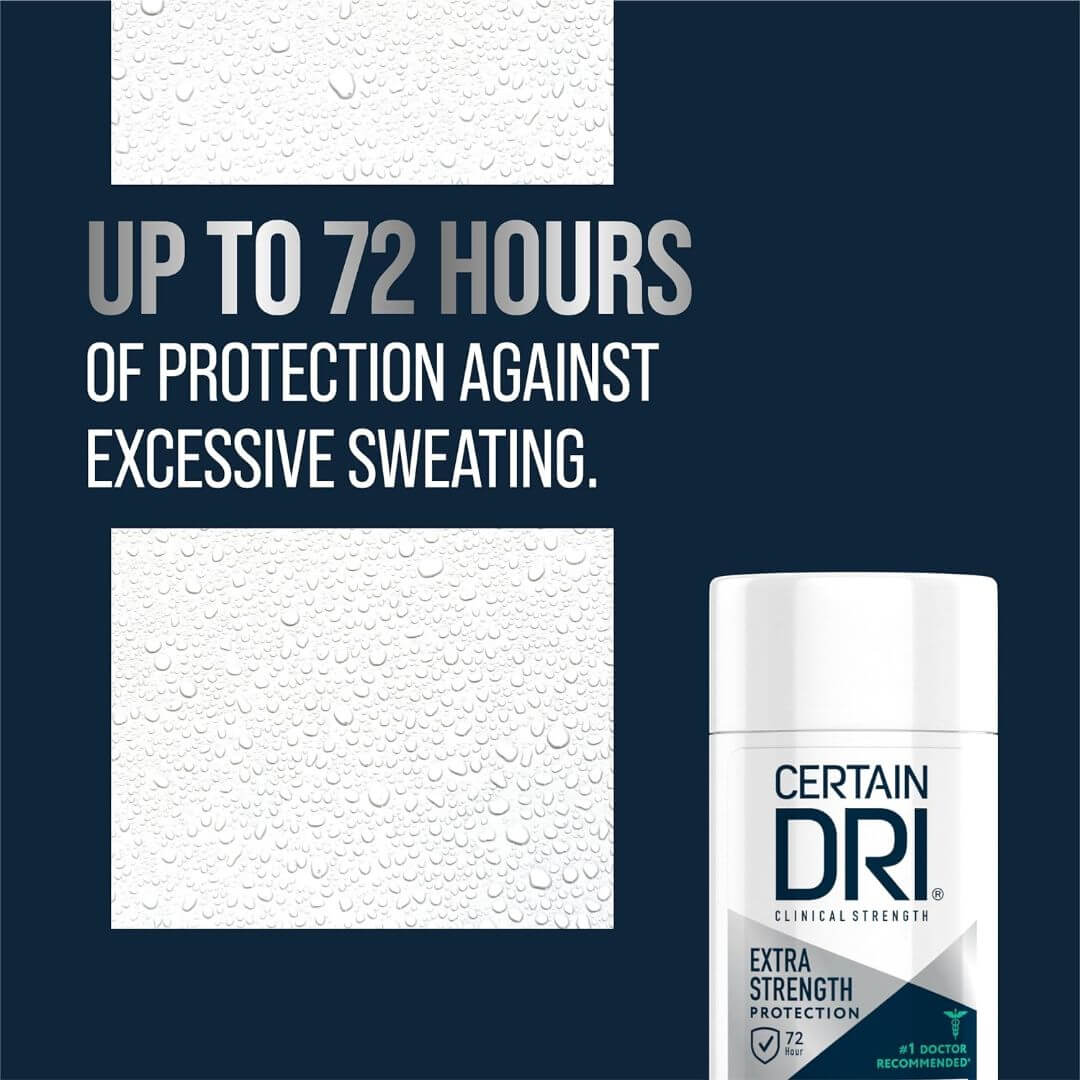 Certain DRI Powder Fresh Extra Strength Protection Antiperspirant Deodorant Stick 48g,889476716178