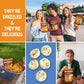 Drizzilicious Drizzilicious Mini Rice Cakes Birthday Cake - Rice Crisps, Healthy Snack For Adults And Kids, Flavored Rice Cakes, Vegan, Gluten Free, Allergen Free, Only 90 Calories Per Bag - 0.74 Oz (Pack Of 10)