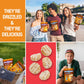 Drizzilicious Mini Rice Cakes, Cinnamon Swirl, 074oz Pack of 10, Gluten-Free, Vegan, Low Calorie Snack for Kids & Adults