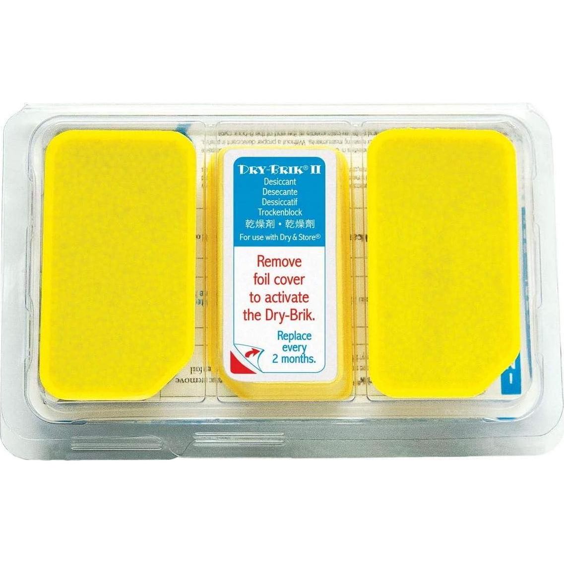Dry-Brik II Desiccant Blocks - 3 Blocks (1 Pack Of 3 Blocks)| Replacement Moisture Absorbing Block For The Global II And Zephyr By Dry And Store | Hearing Device Dehumidifiers,