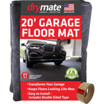 Drymate Garage Floor Mat, (20' X 7'4 ), Protects Surfaces, Transforms Garage, Absorbent, Waterproof, Durable (USA Made) (Charcoal) (Includes Double Sided Tape),758035911135