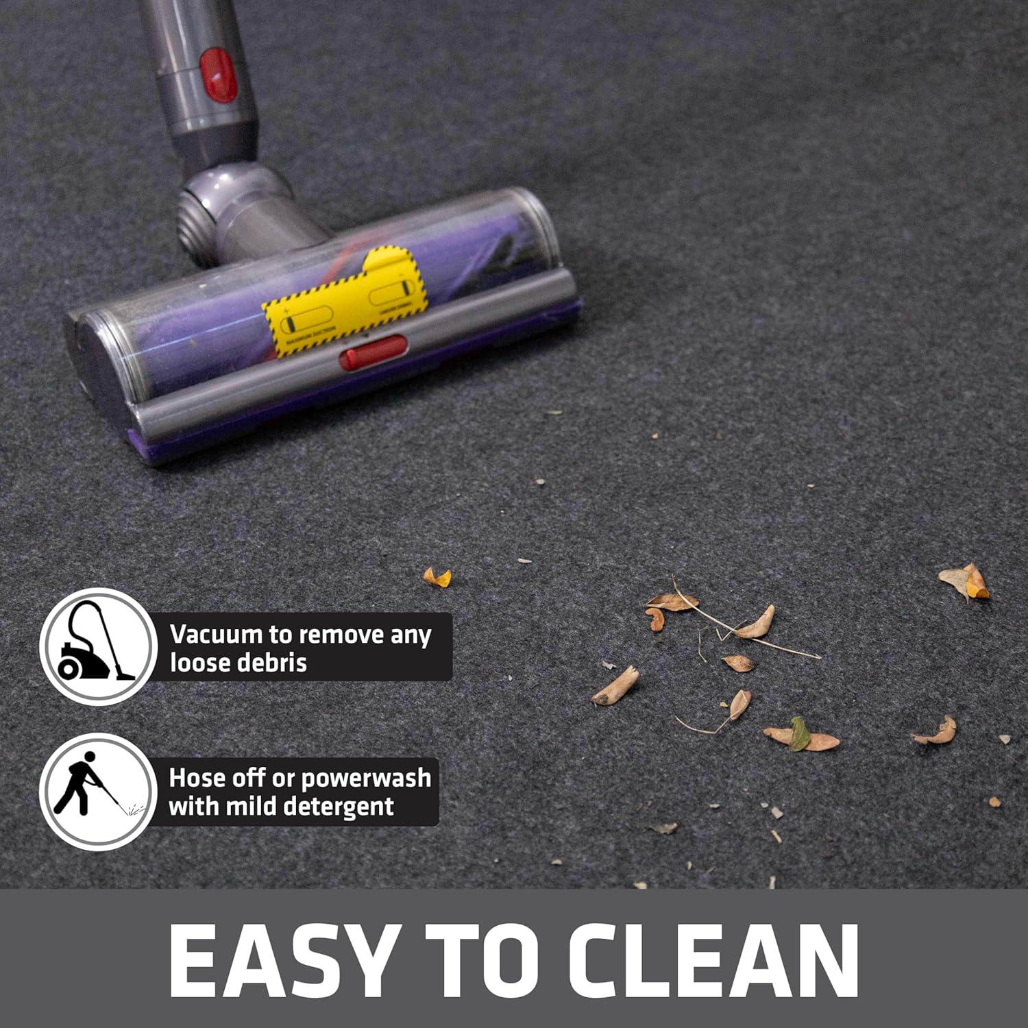 Drymate Garage Floor Runner Mat, (8'10 X 2'6 ), Protects Surfaces, Absorbent, Waterproof, Slip-Resistant, Quick Dry Carpet Fabric, Trimmable And Washable (USA Made) (Charcoal),758035173564