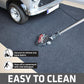 Drymate Garage Floor Mat, (17' X 7'4 ), Protects Surfaces, Transforms Garage, Absorbent, Waterproof, Durable (USA Made) (Charcoal) (Includes Double Sided Tape),758035000549
