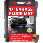 Drymate Garage Floor Mat, (17' X 7'4 ), Protects Surfaces, Transforms Garage, Absorbent, Waterproof, Durable (USA Made) (Charcoal) (Includes Double Sided Tape),758035000549