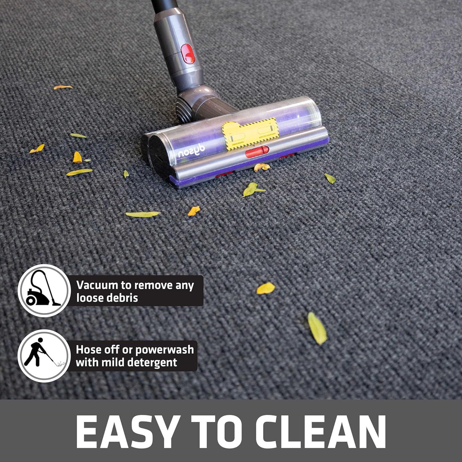 Drymate Premium Garage Floor Runner Mat, (9' X 2'6 ), Protects Surfaces, Absorbent, Waterproof, Slip-Resistant, Quick Dry Carpet Fabric, Trimmable And Washable (USA Made) (Charcoal),758035152101
