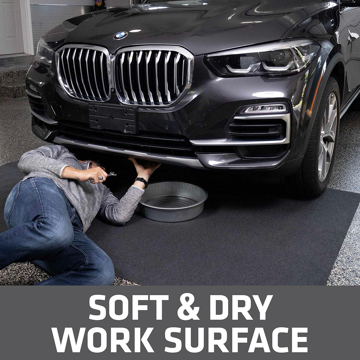Drymate Premium Maintenance Mat Oil Spill Garage Floor Mat (60 X 72 ), Absorbent, Waterproof, Contains Liquids, Protects Garage Surface Or Driveway, Reusable, Washable, Durable (USA Made),758035330646