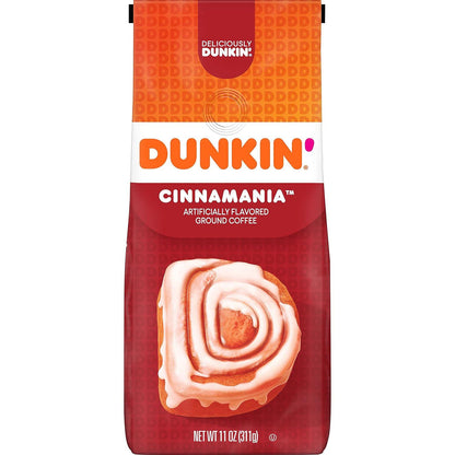 Dunkin' Dunkin' Cinnamania Flavored Ground Coffee, 11 Ounce (Pack Of 1)