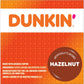 Dunkin Hazelnut Flavored Coffee, 60 Keurig K-Cup Pods, Medium Roast, Sweet & Nutty Taste