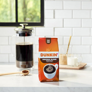 Dunkin' Original Blend Medium Roast Ground Coffee, 12 oz, Smooth & Balanced Flavor for a Perfect Cup of Coffee