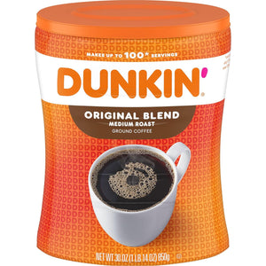 Dunkin’ Original Blend Medium Roast Ground Coffee, 30oz Bag