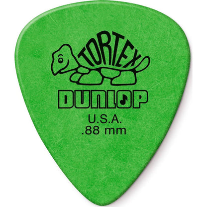 Dunlop Tortex Standard .88mm Green Guitar Pick, 24 Pack,