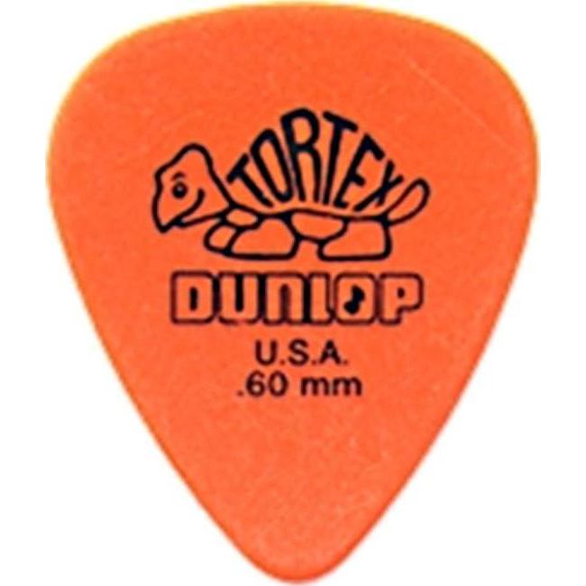 Dunlop Tortex Standard, 0.60mm, Orange Guitar Pick, 72 Pack,