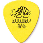Dunlop Tortex Standard .73mm Yellow Guitar Pick, 24 Pack,