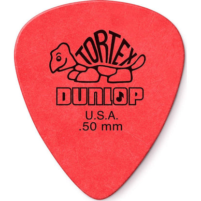 Dunlop Tortex Standard, 0.50mm, Red Guitar Pick, 72 Pack,