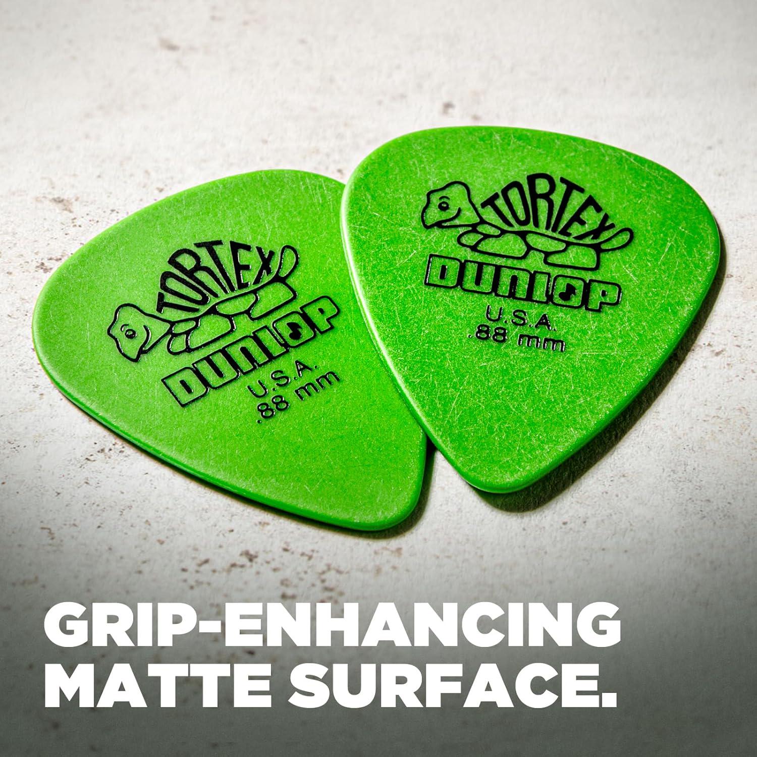 Dunlop Tortex Standard .88mm Green Guitar Picks-36 Pack,