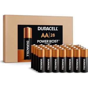 Duracell Coppertop AA Batteries with Power Boost Ingredients, 28 Count, Reclosable Pack for Easy Storage & Access