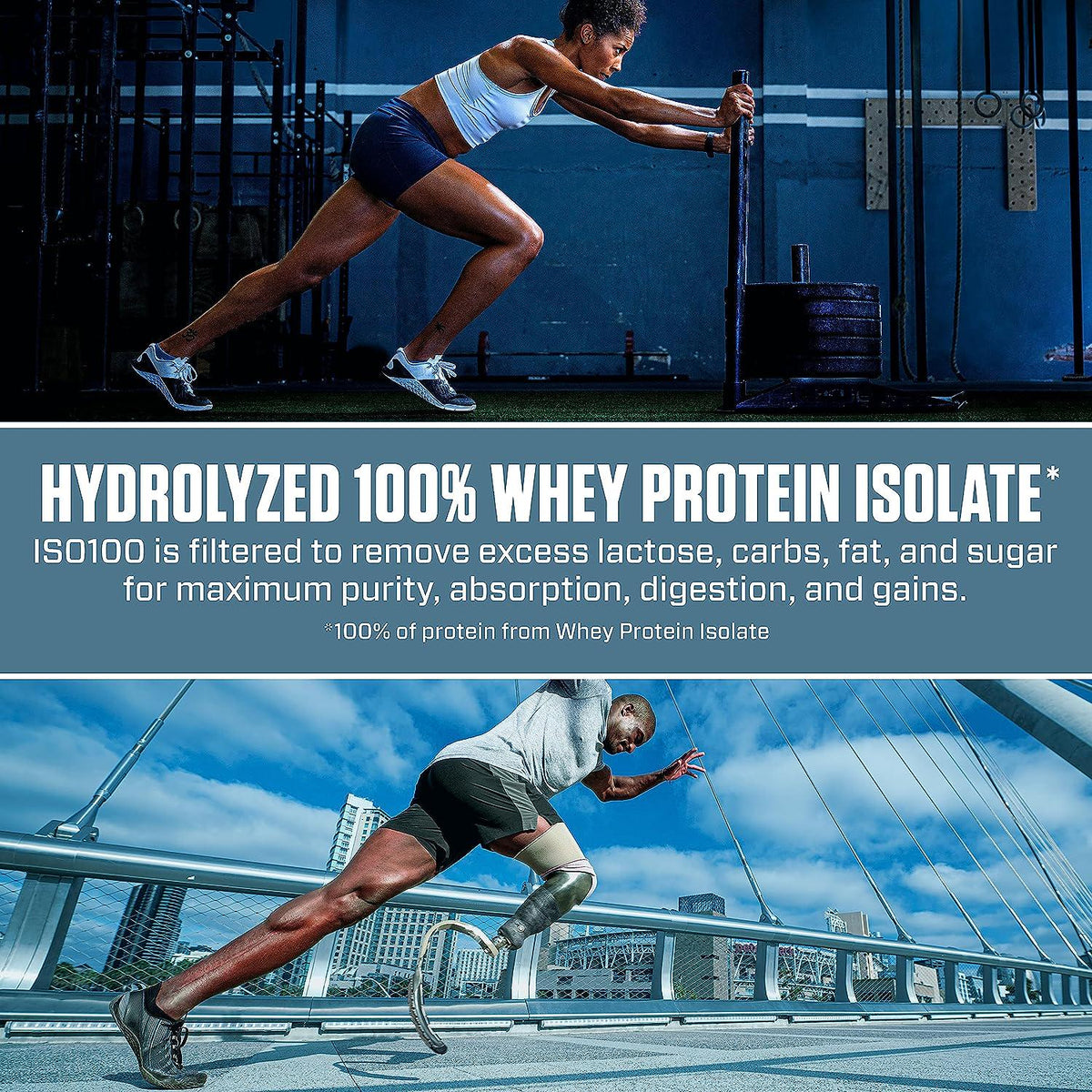 Dymatize ISO100 Hydrolyzed Protein Powder, 100% Whey Isolate, 25g Of Protein, 5.5g BCAAs, Gluten Free, Fast Absorbing, Easy Digesting, Fruity Pebbles, 5 Pound,
