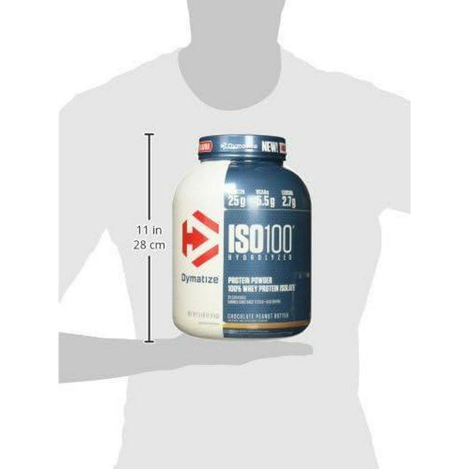 Dymatize ISO 100 Whey Protein Powder With 25g Of Hydrolyzed 100% Whey Isolate, Chocolate Peanut Butter, 5 Pound,