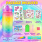 Edsportshouse DIY Water Bottle Kit for Girls Ages 4 to 10 Unicorn Painting Crafts Set Birthday or Holiday Art Toy Gift for Kids