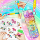 Edsportshouse DIY Water Bottle Kit for Girls Ages 4 to 10 Unicorn Painting Crafts Set Birthday or Holiday Art Toy Gift for Kids