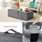 EHEYCIGA 4-Step Dog Stairs for Bed, 18" High, Non-Slip Pet Ramp for Small Dogs & Cats, Indoor Grey Steps