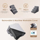 EHEYCIGA 4-Step Dog Stairs for Bed, 18" High, Non-Slip Pet Ramp for Small Dogs & Cats, Indoor Grey Steps