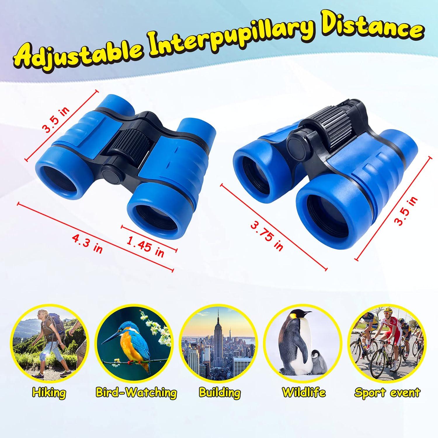 ESSENSON Binoculars For Kids Toys Gifts For Age 3-12 Years Old Boys Girls Kids Telescope Outdoor Toys For Sports And Outside Play Hiking, Bird Watching, Travel, Camping, Birthday Presents (Dark Blue),