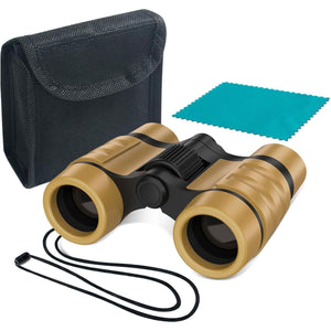 ESSENSON Binoculars For Kids Toys Gifts For Age 3-12 Years Old Boys Girls Kids Telescope Outdoor Toys For Sports And Outside Play Hiking, Bird Watching, Travel, Camping, Birthday Presents (Desert),