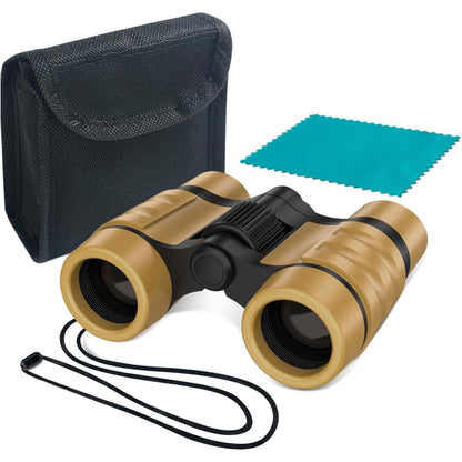 ESSENSON Binoculars For Kids Toys Gifts For Age 3-12 Years Old Boys Girls Kids Telescope Outdoor Toys For Sports And Outside Play Hiking, Bird Watching, Travel, Camping, Birthday Presents (Desert),