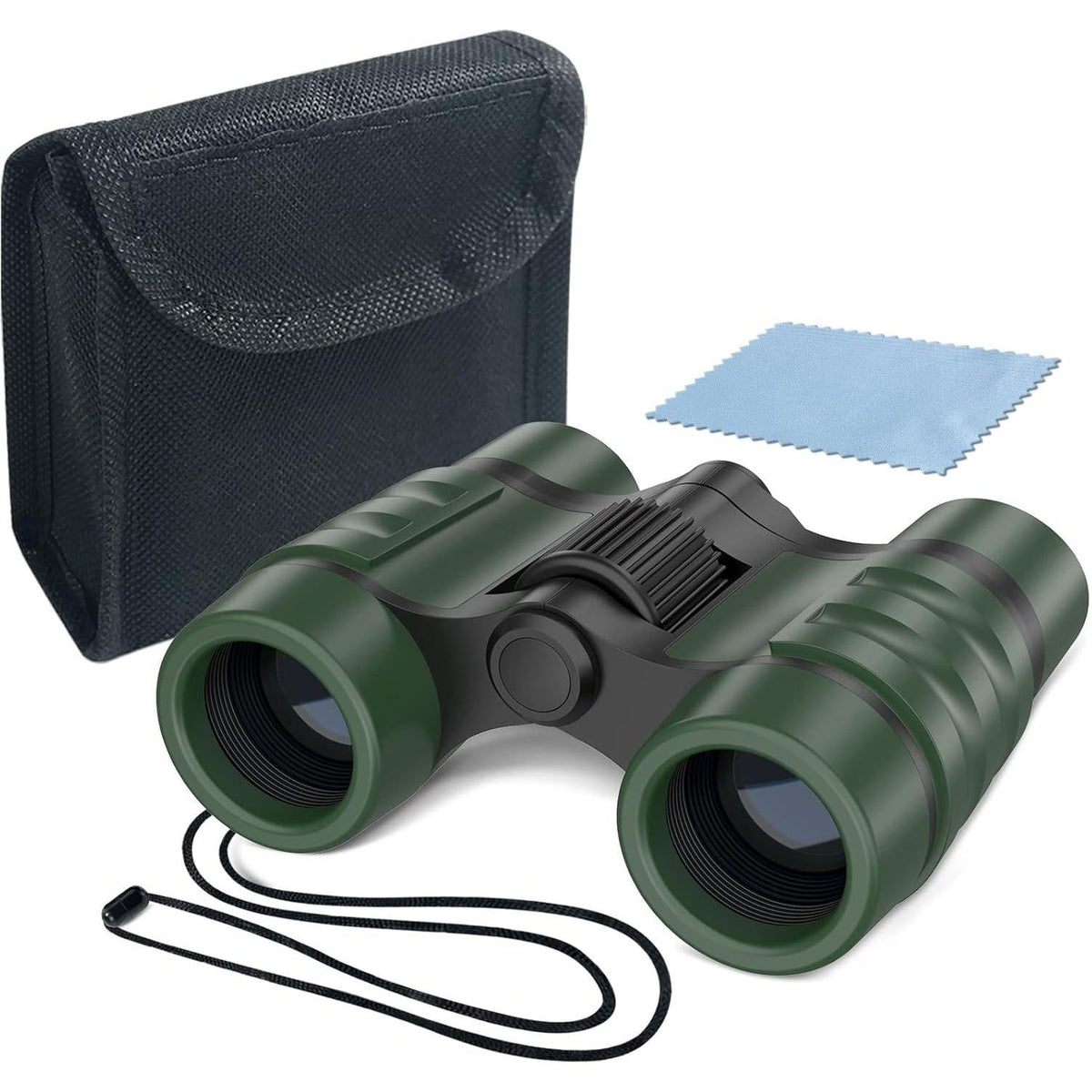 ESSENSON Binoculars For Kids Toy Gift For 3 4 5 6 7 8+ Year Old Boys Girls Kids Telescope Outdoor Toys For Sports And Outside Play Hiking, Bird Watching, Travel, Camping, Birthday Presents(Green),
