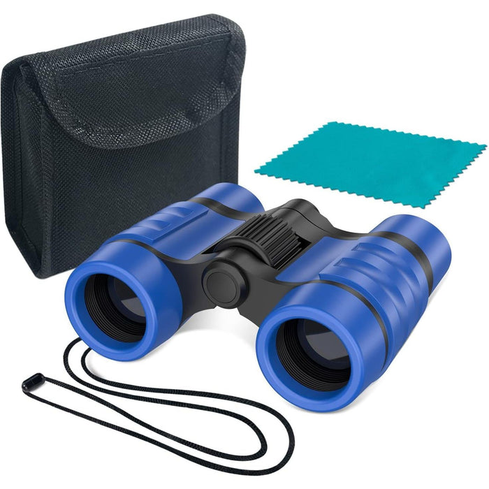 Essenson Binoculars for Kids, 3-12 Years, Telescope for Outdoor Play, Hiking, Bird Watching, Camping, Birthday Presents, Dark Blue