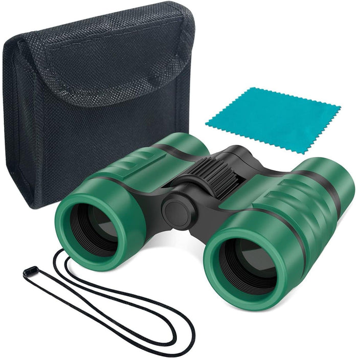 Essenson Binoculars for Kids, 3-12 Years Old, Outdoor Toys, Forest Green, Ideal for Hiking, Bird Watching, Camping