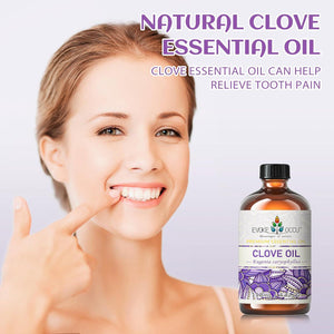 Evoke Occu Clove Oil for Oral Care, Toothache Relief & Fresh Breath, DIY Mouthwash, 4oz