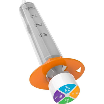 EZY DOSE Kids Baby Oral Syringe And Dispenser, True Easy Design For Liquid Medicine, Easy To Control, 10 ML/2 TSP Color Coded, BPA Free,