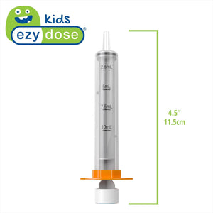 EZY DOSE Kids Baby Oral Syringe And Dispenser, True Easy Design For Liquid Medicine, Easy To Control, 10 ML/2 TSP Color Coded, BPA Free, Pack Of 3,