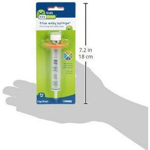 EZY DOSE Kids Baby Oral Syringe And Dispenser, True Easy Design For Liquid Medicine, Easy To Control, 10 ML/2 TSP Color Coded, BPA Free,