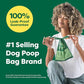 Earth Rated Dog Poop Bags, 120 Count, Unscented, Extra-Wide Leakproof with Handles, Easy-Tie Rolls