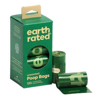 Earth Rated Unscented Dog Poop Bags Leak Proof Extra Thick Waste Bag Refill 120 Ct
