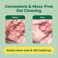 Earth Rated Pet Ear Wipes 70 Count Wild Oat Scent Hypoallergenic Dog and Cat Ear Cleaning Wipes