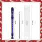 Eastar Soprano Recorder Instrument For Kids Students Beginners, German Fingering C Key Recorder Instrument 3 Piece With Cleaning Kit, Storage Bag, Fingering Chart, ERS-1GPu, Purple, School-Approved,